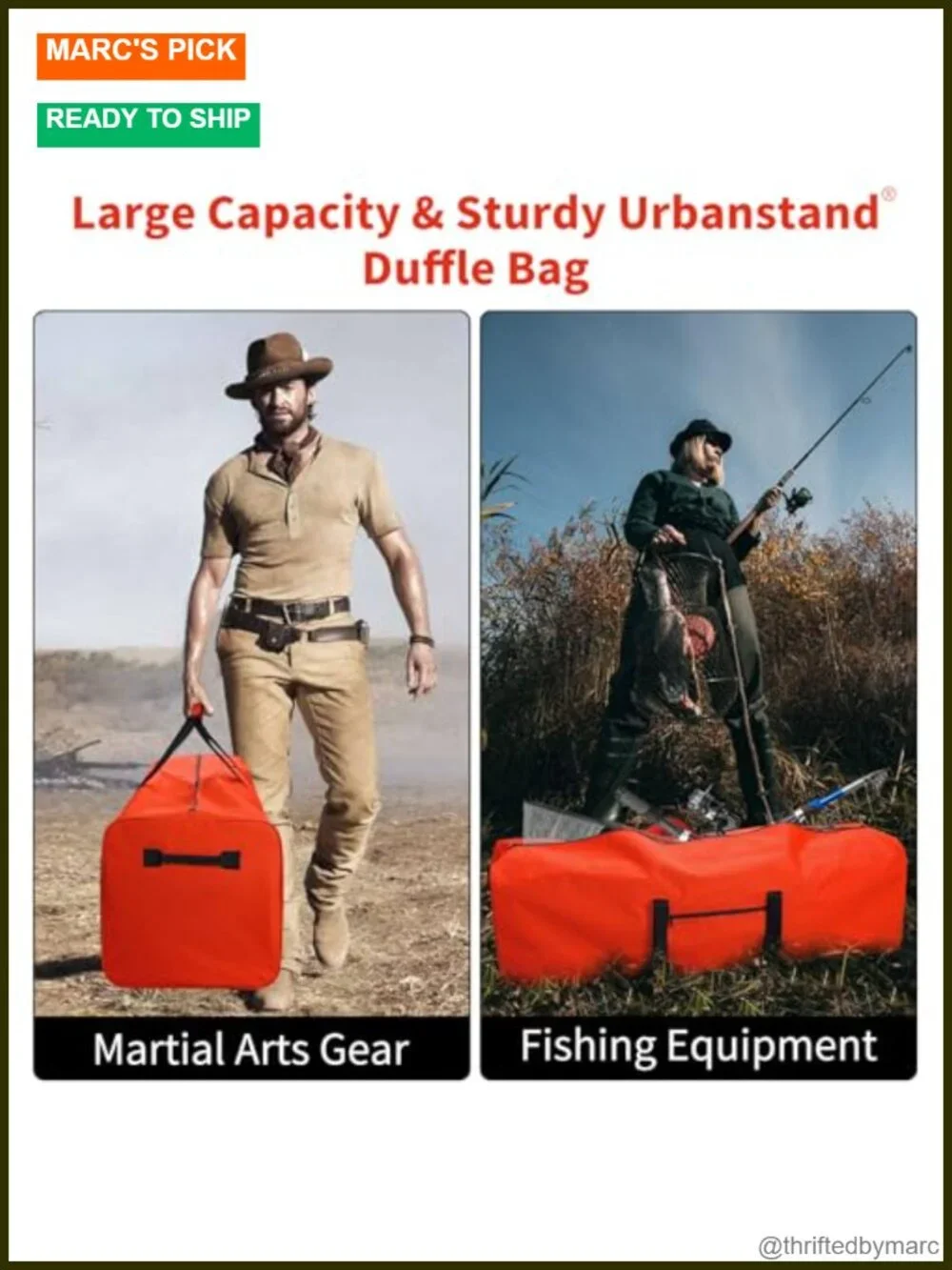 Foldable 52in Duffel Bag 2 Pack, 600D Ripstop Polyester Travel Camping Gear